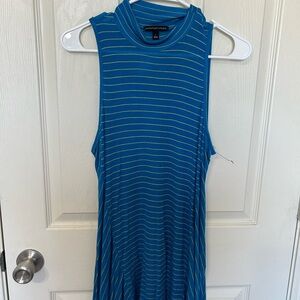 Signature Studio Blue and Yellow Striped Top